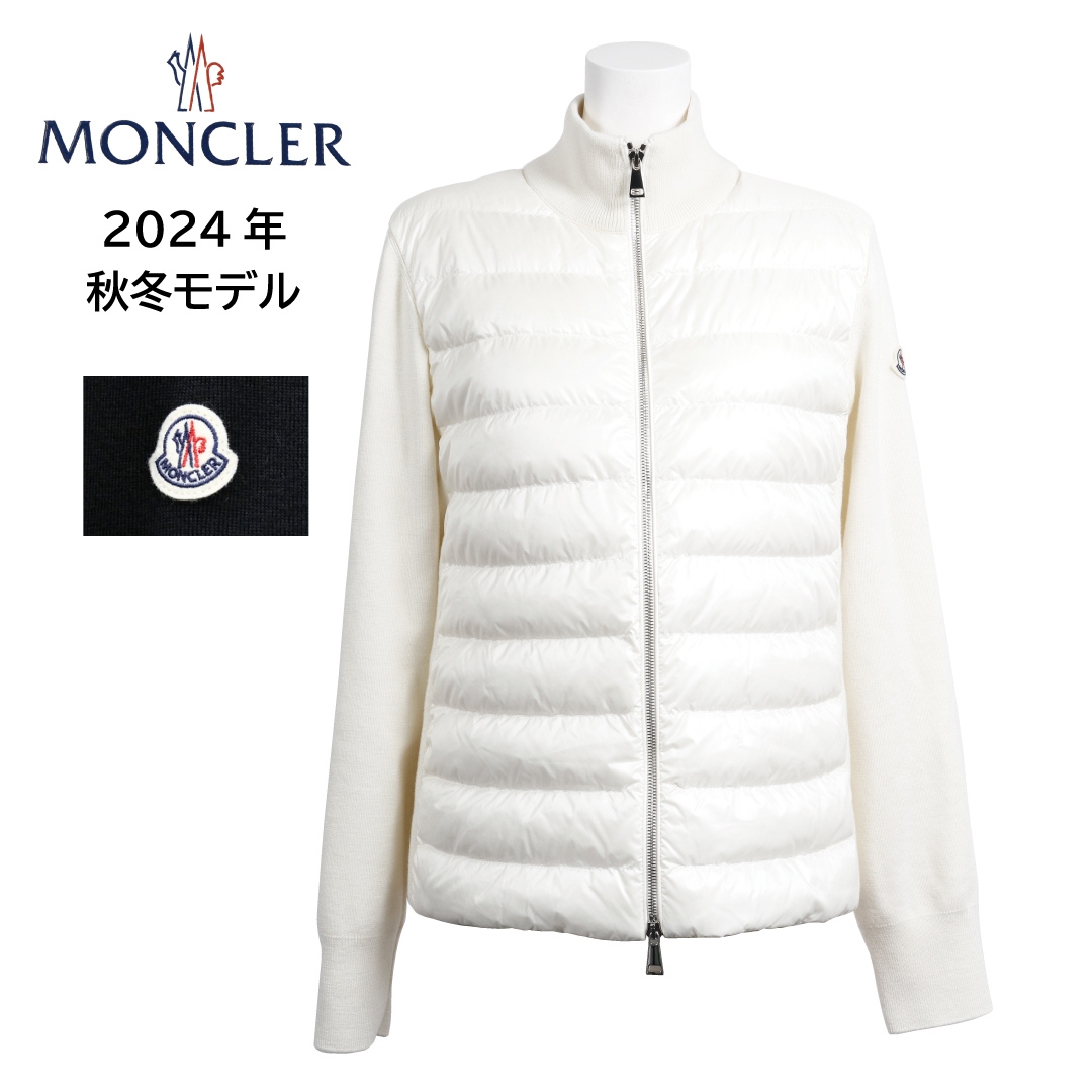 MONCLER モンクレール レディース ダウンジャケット 9B00014 M1131 選べるカラー 選べるサイズ ブラック BLACK 黒 ホワイト WHITE 白 ダウン ニット カーディガン