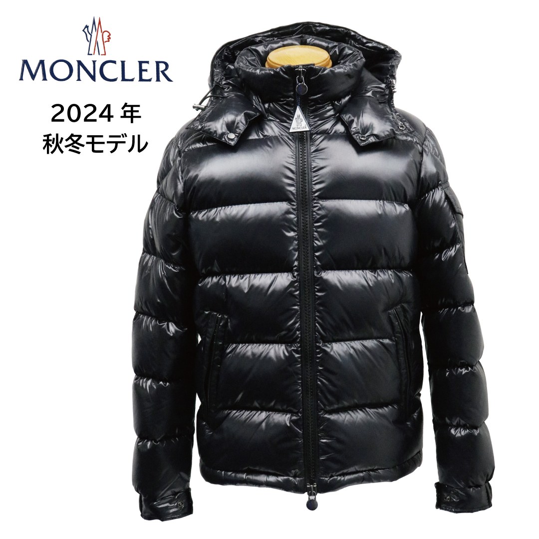 MONCLER MAYA モンクレール マヤ メンズ ダウンジャケット 1A53600 68950 ブラック BLACK 黒 選べるサイズ アウター フード ロゴパッチ