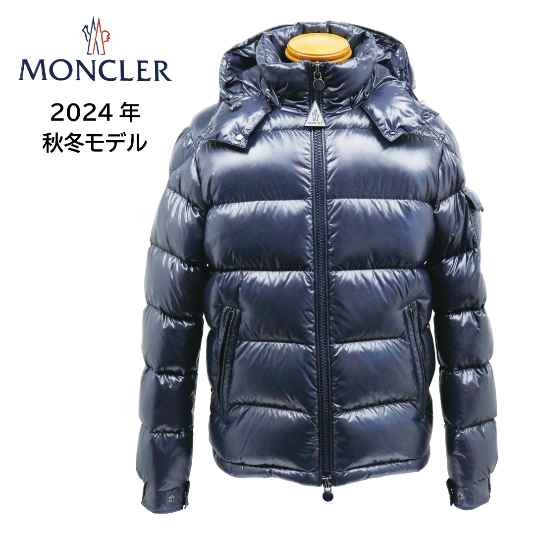 MONCLER MAYA モンクレール マヤ メンズ ダウンジャケット 1A53600 68950 ネイビー NAVY 紺 選べるサイズ アウター フード ロゴパッチ