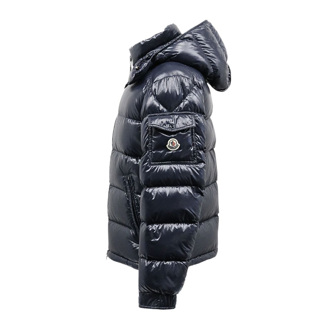 MONCLER MAYA モンクレール マヤ メンズ ダウンジャケット 1A53600 68950 ネイビー NAVY 紺 サイズ2 アウター フード ロゴパッチ