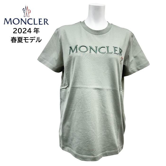 MONCLER モンクレール レディース カットソー  半袖 Tシャツ 8C00006 829HP 選べるサイズ カーキ KAHKI