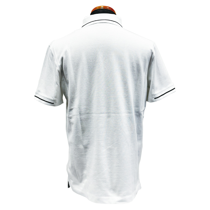MONCLER モンクレール メンズ ポロシャツ 8A00001 89A16 ホワイト WHITE 白 サイズS