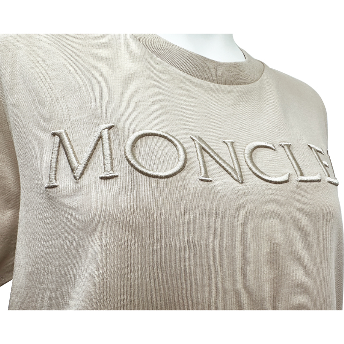 MONCLER モンクレール レディース カットソー  半袖 Tシャツ 8C00006 829HP 選べるサイズ ベージュ BEIGE サイズS