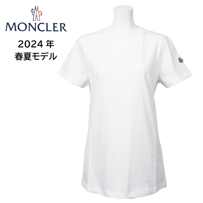 MONCLER モンクレール レディース Tシャツ 8C73200 V8058 ホワイト WHITE 白