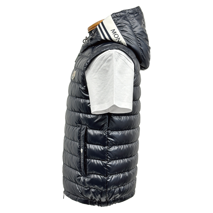 MONCLER CLAI モンクレール クライ メンズ ライト ダウンベスト ジレ 1A00057 595ZJ ネイビー NAVY 紺 サイズ1