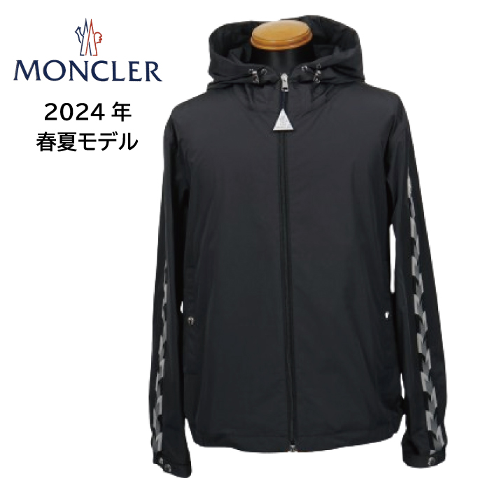 MONCLER MOYSE モンクレールモイーズ メンズ ブルゾン 1A00047 54A91 ブラック BLACK 黒 選べるサイズ