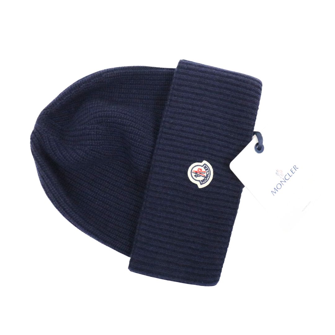 MONCLER モンクレール レディース ニットキャップ 3B00048 M1241 紺 ネイビー【NAVY】