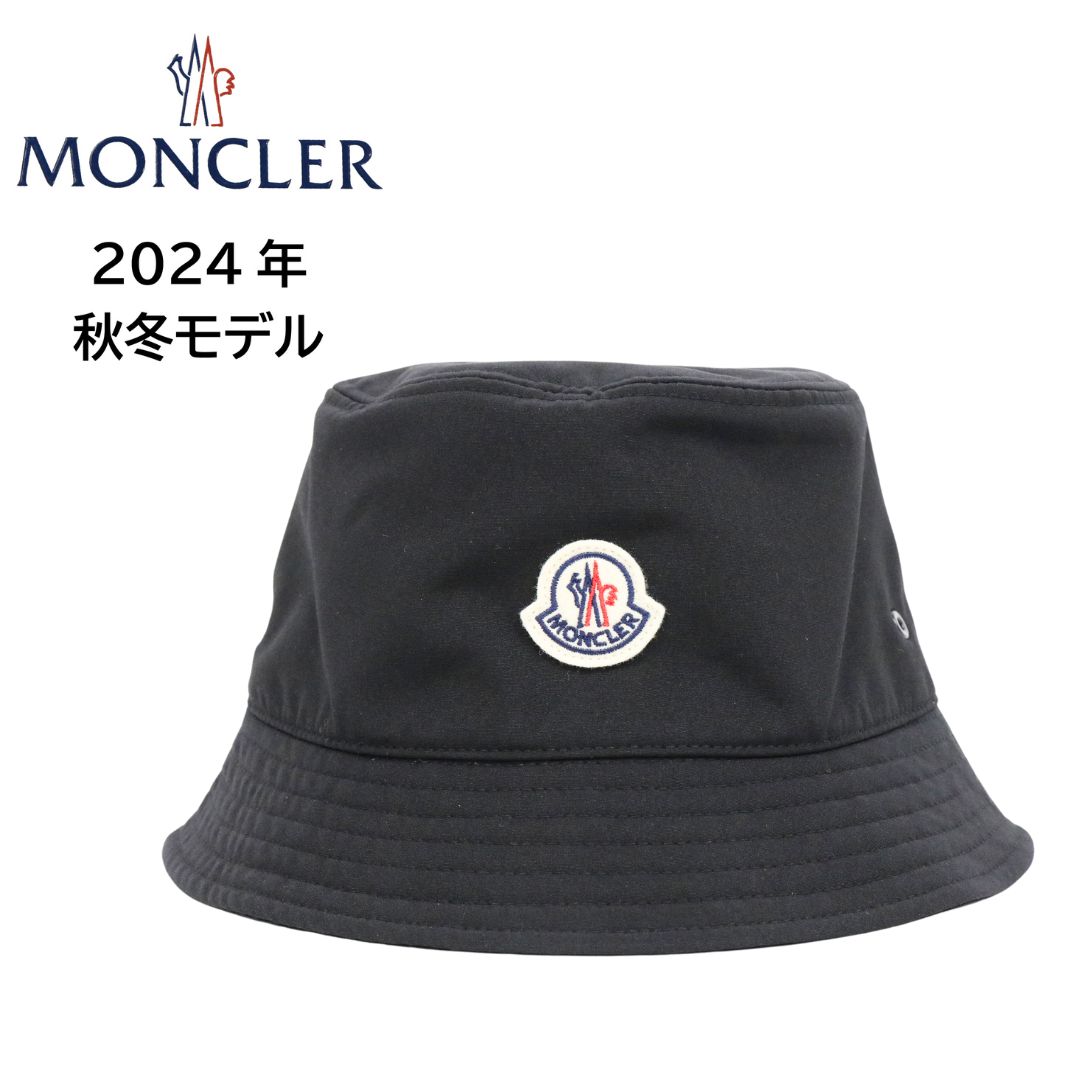 MONCLER モンクレール レディース 帽子 HAT ハット3B00052 57843 バケットハット 黒 ブラック BLACK サイズM