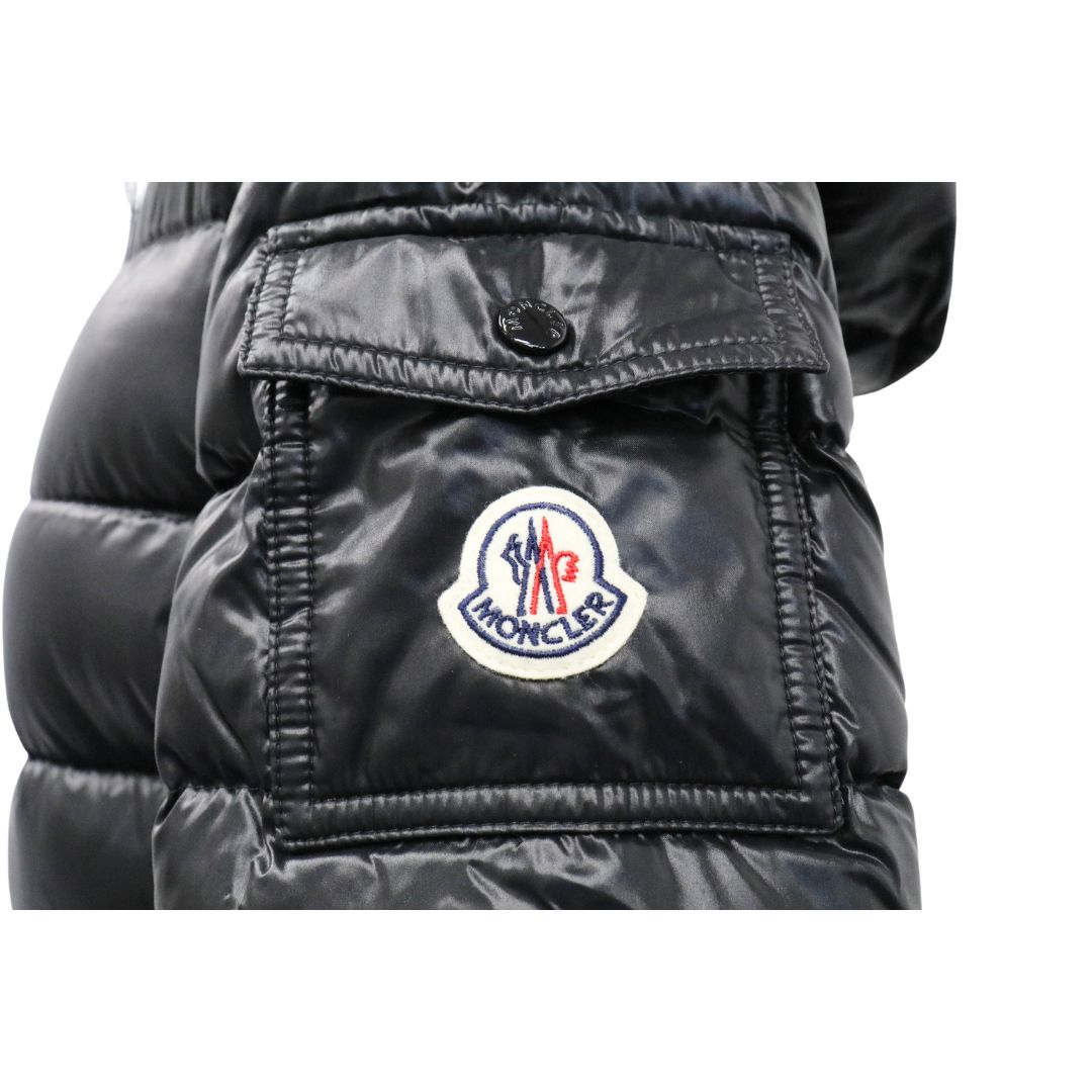 MONCLER BADY モンクレール バディ レディース ショートダウンジャケット 1A52400 68950 ブラック BLACK 黒 サイズ1 アウター ロゴパッチ フード付き