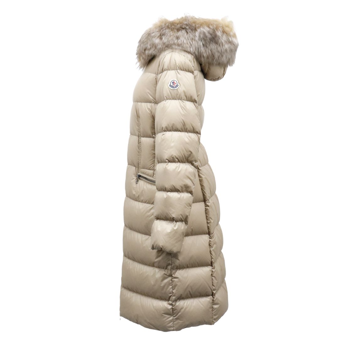 【完売御礼】 MONCLER BOEDIC モンクレール ボエディック レディース ダウンコート 1C00022 595FE ベージュ BEIGE サイズ1