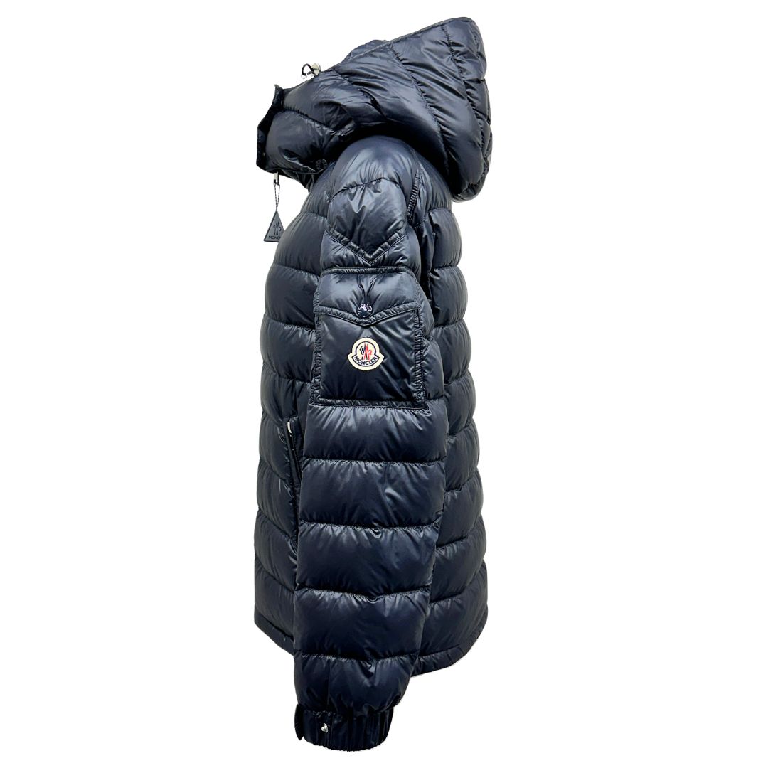 MONCLER DALLES モンクレール ダレス レディース ダウンジャケット1A00178 595ZZ ネイビー NAVY 紺 サイズ1 アウター 軽量 フード ロゴパッチ