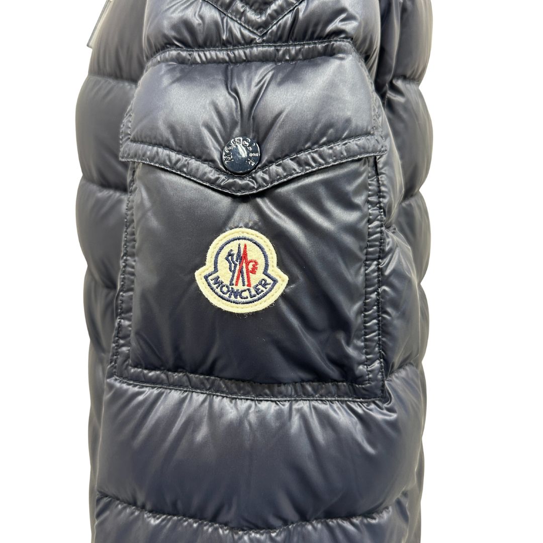 MONCLER DALLES モンクレール ダレス レディース ダウンジャケット1A00178 595ZZ ネイビー NAVY 紺 サイズ1 アウター 軽量 フード ロゴパッチ