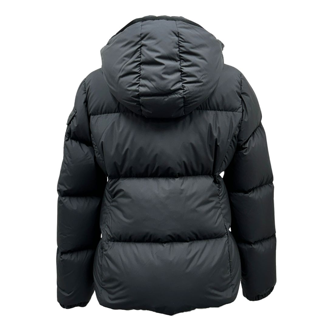 MONCLER モンクレール FOURMINES レディース ダウンジャケット 1A00160 54A81 ブラック BLACK 黒 サイズ1 アウター ロゴパッチ フード付き