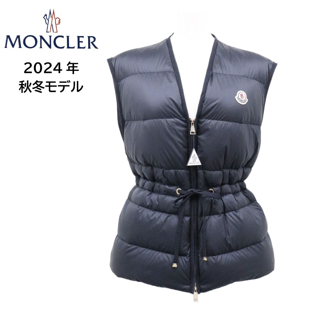 【完売御礼】 MONCLER NAI モンクレール ナイ レディース ダウンベスト 1A00060 595FE ネイビー NAVY サイズ1