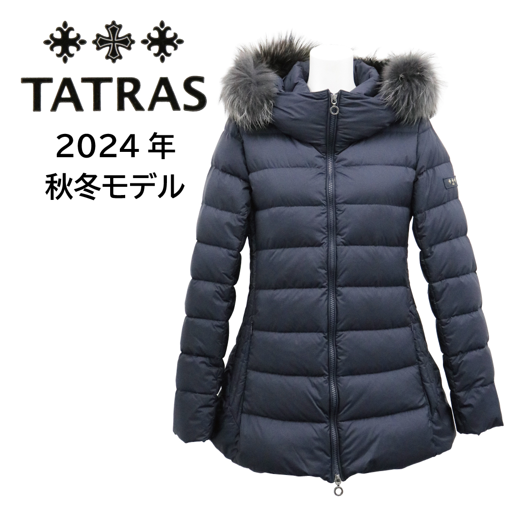 TATRAS OLSAVA タトラス オルサバ レディース ダウンジャケット LTAT24A4009－D ネイビー NAVY  紺 マット素材 ミドル丈 フード付