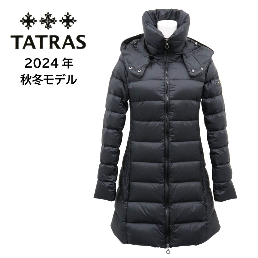 TATRAS POLITEAMA タトラス ポリテアマ レディース ダウンコート LTAT24A4694-D ブラック BLACK 黒 ミドル丈 フード付 