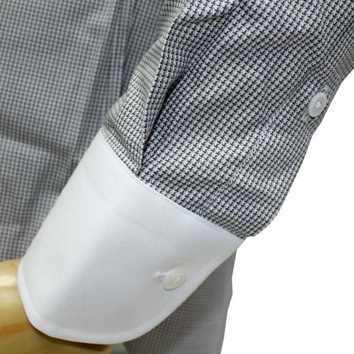 ソクタスSOKTAS2グレーサイズ首回り39裄丈80長袖ビジネスワイシャツ【SOKTASGY】｜Yシャツ綿100％100双糸レギュラーフィット