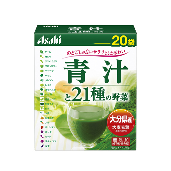 アサヒフードアンドヘルスケア 青汁と21種の野菜 20袋【Asahi】