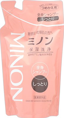 多慶屋公式サイト 第一三共ヘルスケア ミノン 全身シャンプー しっとりタイプ つめかえ用 380mｌ【ボディシャンプー・リンス】【医薬部外品】