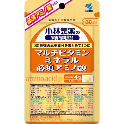 【ＴＡＫＥＹＡスマイル便 対象品】小林製薬 小林 マルチビタミンミネラル必須アミノ酸 120粒