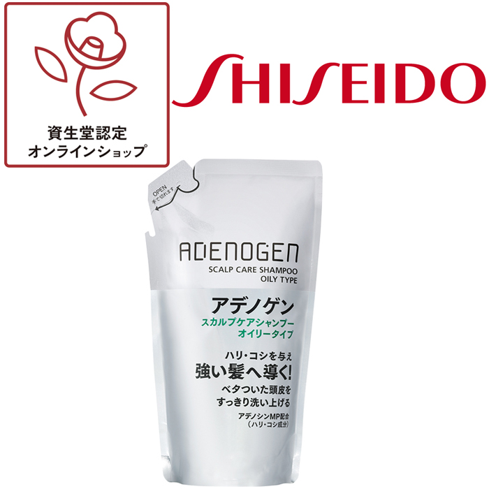 多慶屋公式サイト 資生堂アデノゲンスカルプケアシャンプー オイリータイプ つめかえ用310mｌ 男性用ヘア ボディーシャンプー