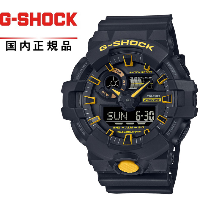 【送料無料】G-SHOCK GショックGA-700CY-1AJF メンズ腕時計 CASIO カシオCAUTION YELLOW