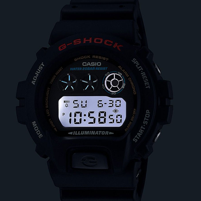 【送料無料】G-SHOCK GショックDW-6900U-1JF メンズ腕時計 CASIO カシオバックライトLED　電池寿命5年