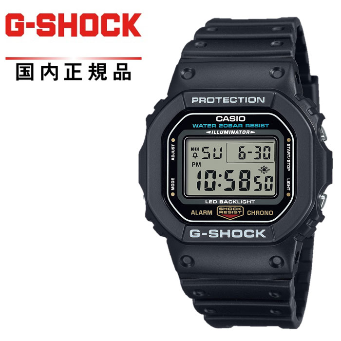 【送料無料】G-SHOCK GショックDW-5600UE-1JF メンズ腕時計 CASIO カシオバックライトEL→LED変更　電池寿命2年⇒5年