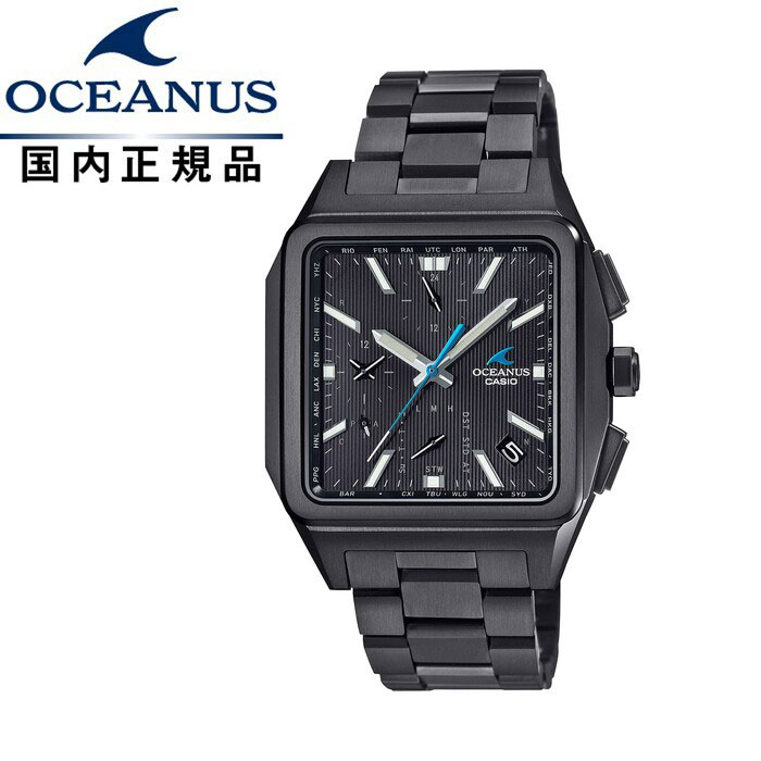 【予約受付中・5/24発売】OCEANUS オシアナス Classic Line OCW-T5000B-1AJF メンズ腕時計 CASIO カシオT5000 ALL DLC