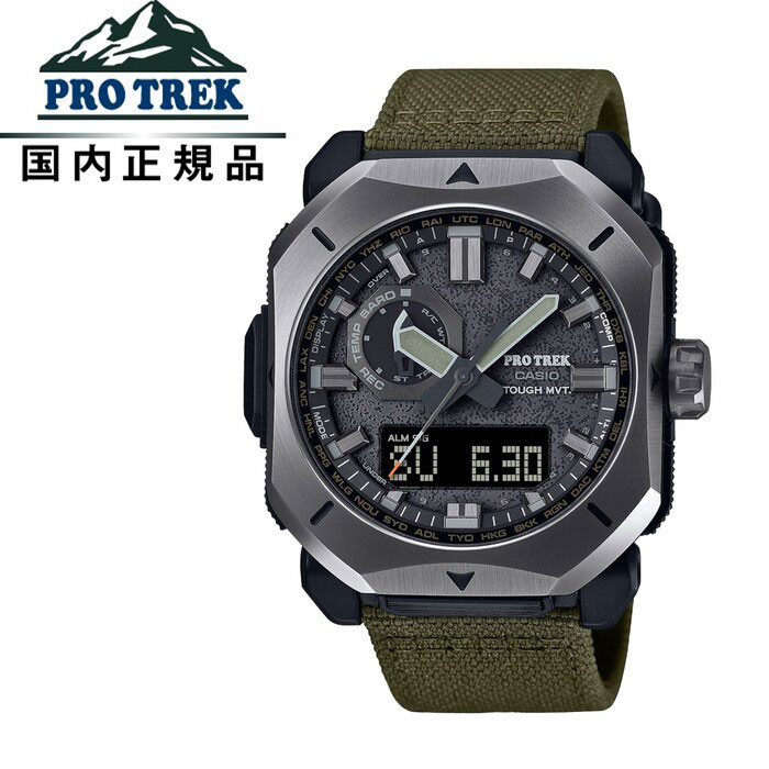【送料無料!】PROTREK プロトレックPRW-6900YB-3JF メンズ腕時計 CASIO カシオPRW-6900　難燃ｸﾛｽﾊﾞﾝﾄﾞ