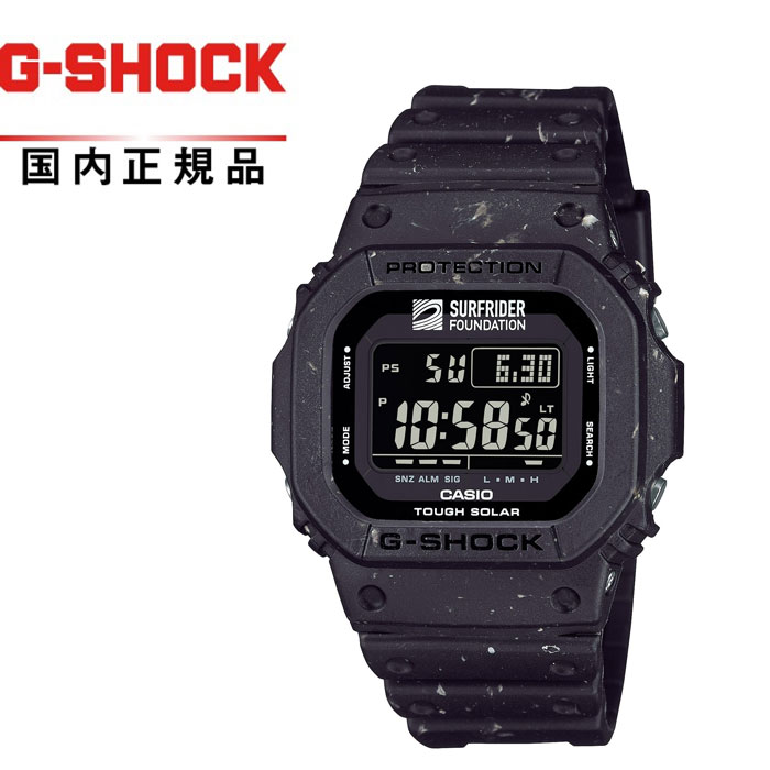 【送料無料!】G-SHOCK GショックG-5600SRF-1JR メンズ腕時計 CASIO カシオSurfrider Foundationﾀｲｱｯﾌﾟ