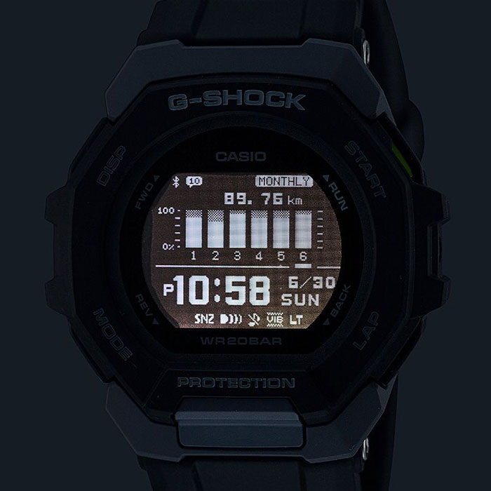 【送料無料!】G-SHOCK Gショック スマホリンク バイブGBD-300-1JF メンズ腕時計 CASIO カシオGBD-300 G-SQUAD