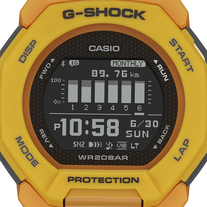 【送料無料!】G-SHOCK Gショック スマホリンク バイブGBD-300-9JF メンズ腕時計 CASIO カシオGBD-300 G-SQUAD