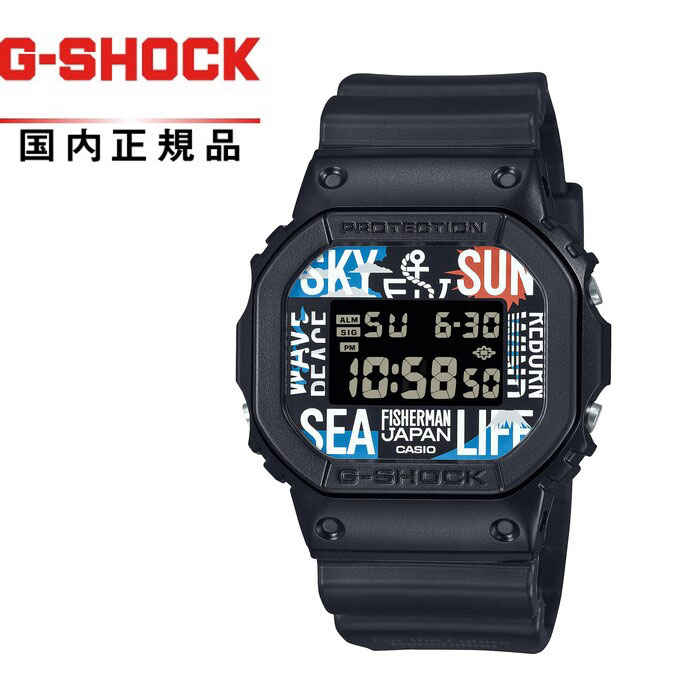 【送料無料!】G-SHOCK GショックDW-5600RF24-1JR メンズ腕時計 CASIO カシオReborn Art Fes?FISHERMAN’S JAPAN