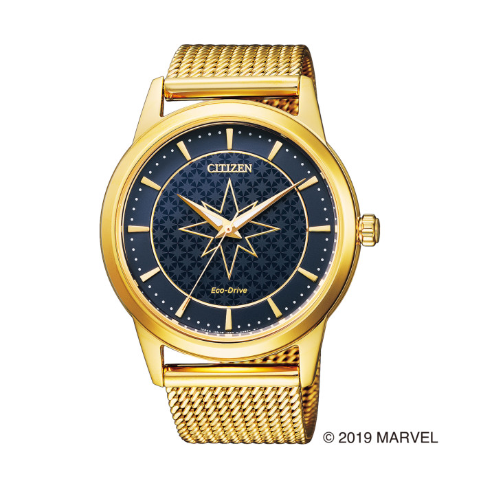 【送料無料!】シチズン FE7062-51W レディース腕時計 マーベルコラボ｜CITIZEN MARVEL SPECIAL MODEL 女性 人気 プレゼント ギフト キャプテン マーベル 星型 ゴールド ネイビー