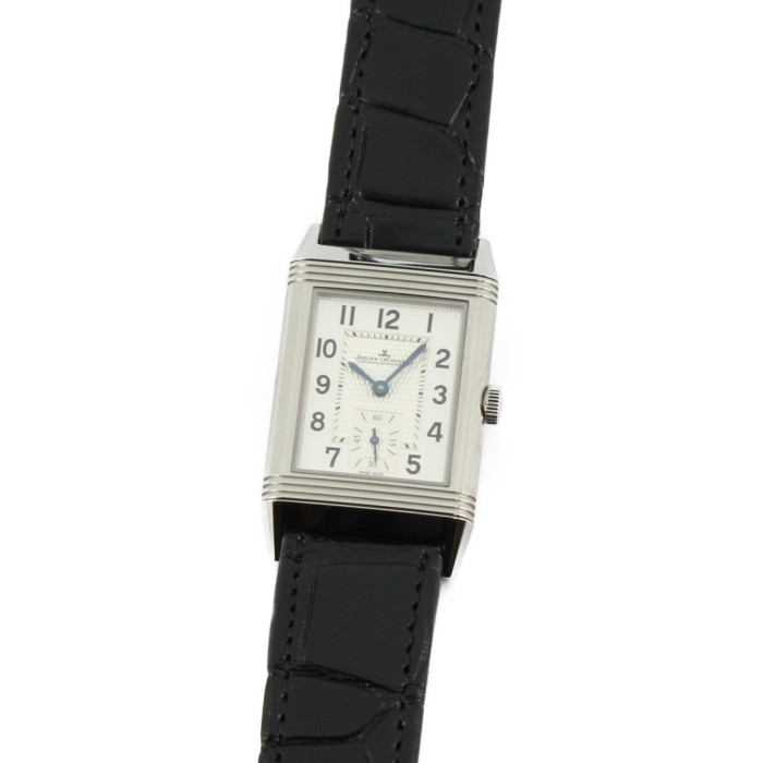 ジャガー・ルクルトQ2438520レディース腕時計レベルソクラシックミディアムスモールセコンド｜JAEGERLECOULTRE女性人気ブランドかわいいおしゃれシルバーブラック革