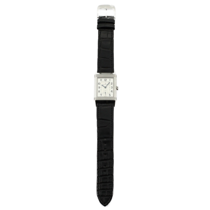 ジャガー・ルクルトQ2438520レディース腕時計レベルソクラシックミディアムスモールセコンド｜JAEGERLECOULTRE女性人気ブランドかわいいおしゃれシルバーブラック革
