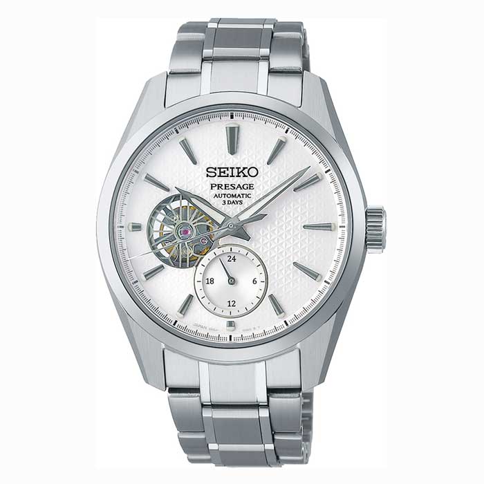 【送料無料!】セイコー腕時計110周年記念限定モデル プレザージュ SARJ001 ホワイト メンズ時計 白練