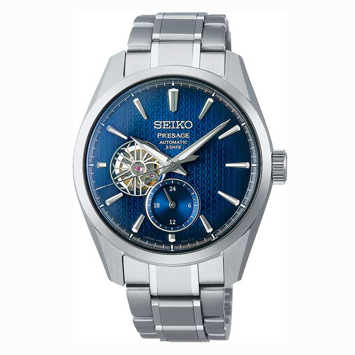 【送料無料!】セイコー腕時計110周年記念限定モデル プレザージュ SARJ003 ブルー メンズ時計 藍鉄